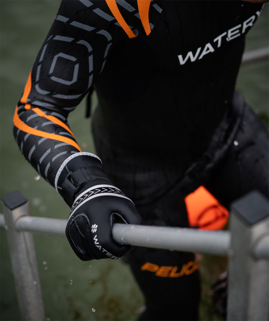 Watery neopreen handschoenen - Reptile (3mm) - Zwart