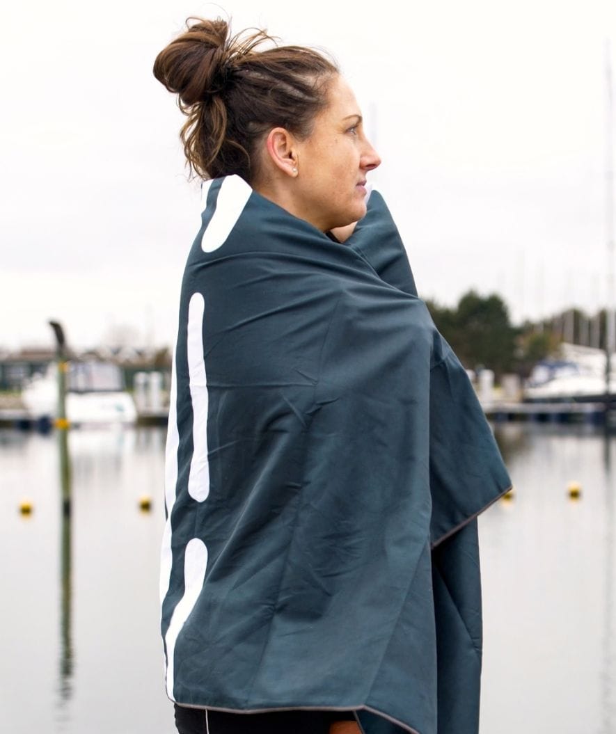 Watery microvezel handdoek - Eco Nebraska - Donkerblauw