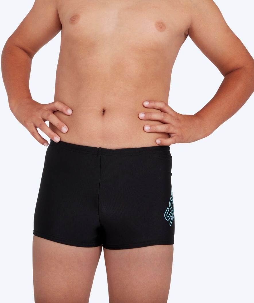 Speedo jongens zwemboxers - Boomstar Placement - Zwart/Blauw