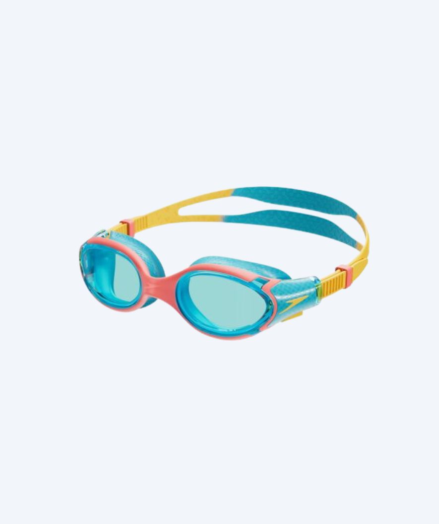 Speedo zwembril voor kinderen (6-14) - Biofuse 2.0 - Blauw/rood