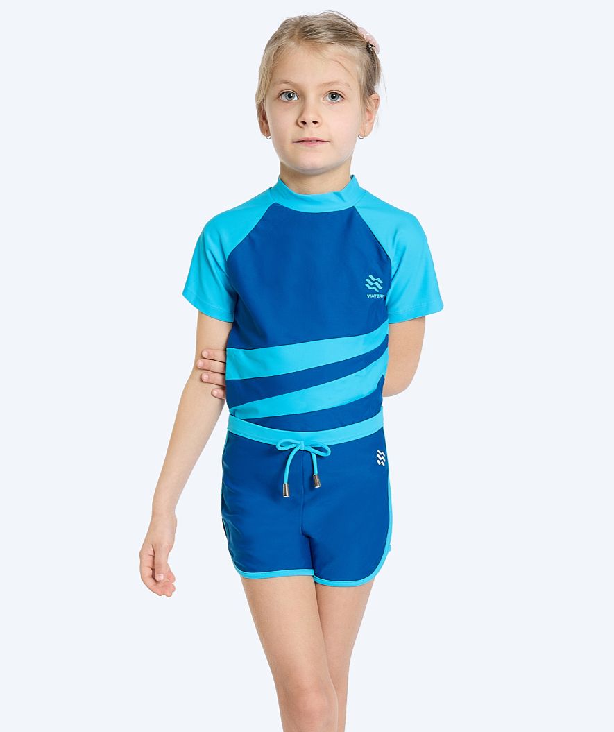 Watery UV-zwembroek voor kinderen - Manami - Atlantic Blue