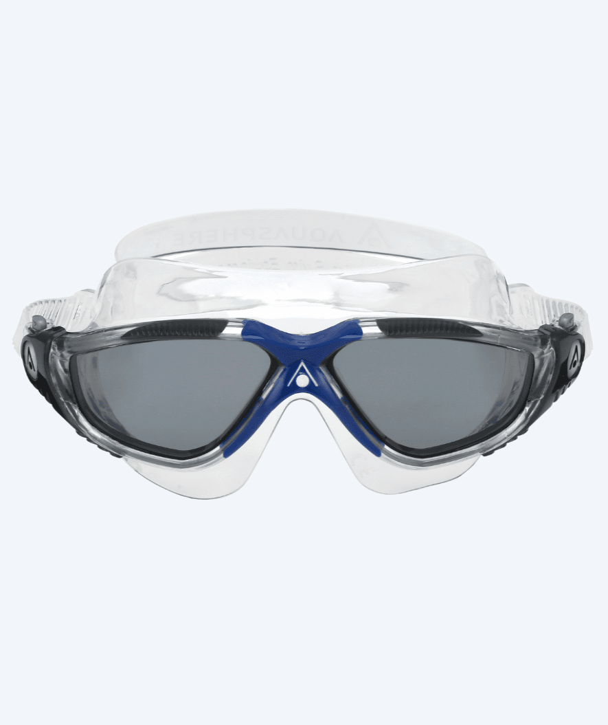Aquasphere zwemmasker - Vista - Helder/blauw (Smoke lens)