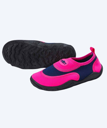 Aqualung kind neopreen waterschoenen - Beachwalker - Roze/blauw