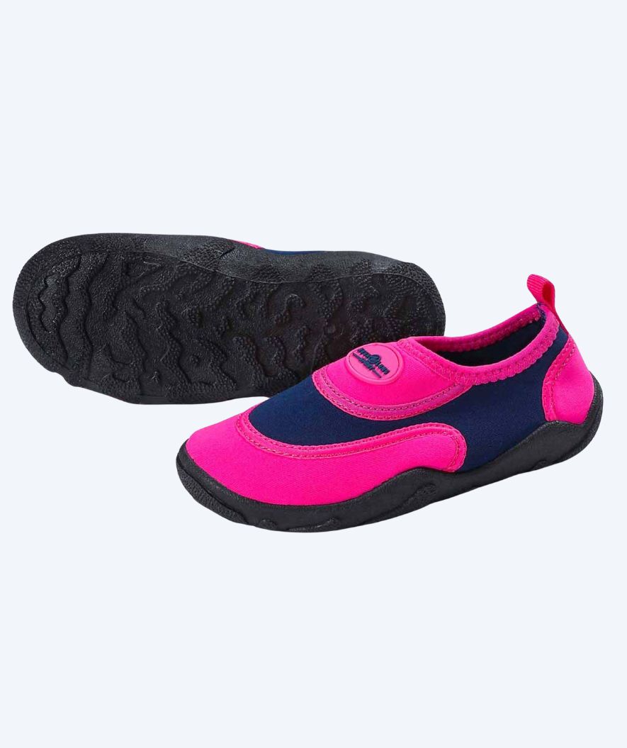 Aqualung kind neopreen waterschoenen - Beachwalker - Roze/blauw