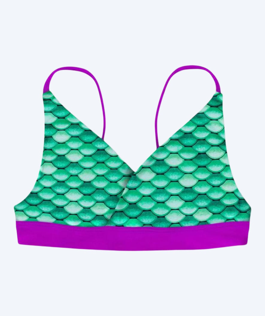 Fin Fun meisjes zeemeermin bikinitop - Celtic Green