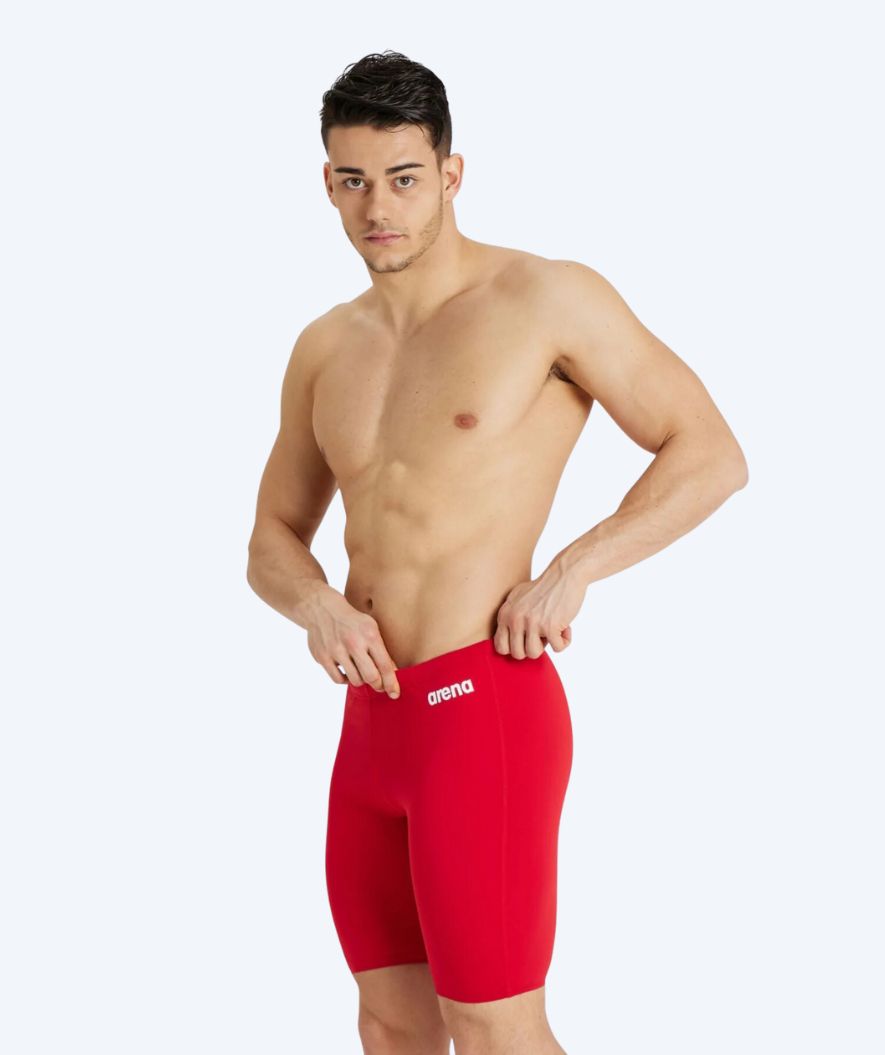Arena zwemjammer voor mannen - Team Swim Solid - Rood