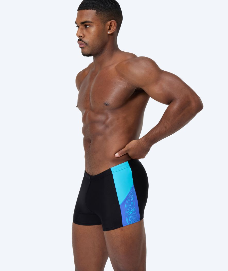 Speedo heren zwemboxers - Dive - Zwart/Lichtblauw