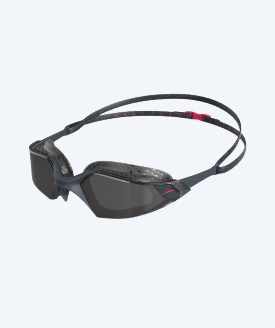Speedo zwembril voor in open water - AquaPulse Pro - Zwart/rood