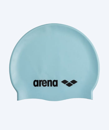 Arena badmuts - Classic Silicone - Lichtblauw/zwart