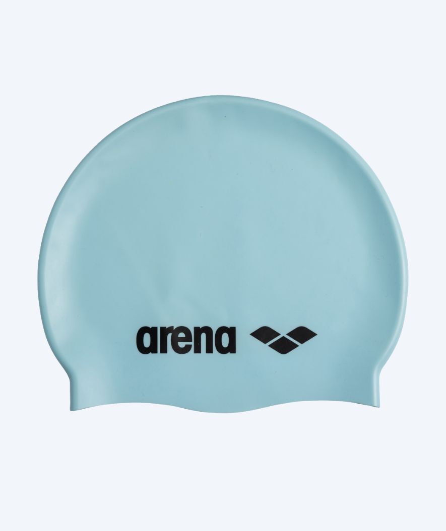 Arena badmuts - Classic Silicone - Lichtblauw/zwart