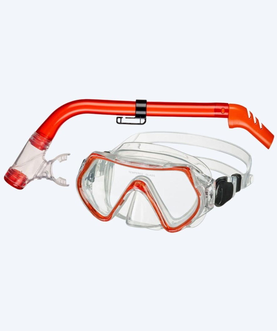 Beco Combo kind snorkelset (vanaf 4 jaar) - Ancona - Rood
