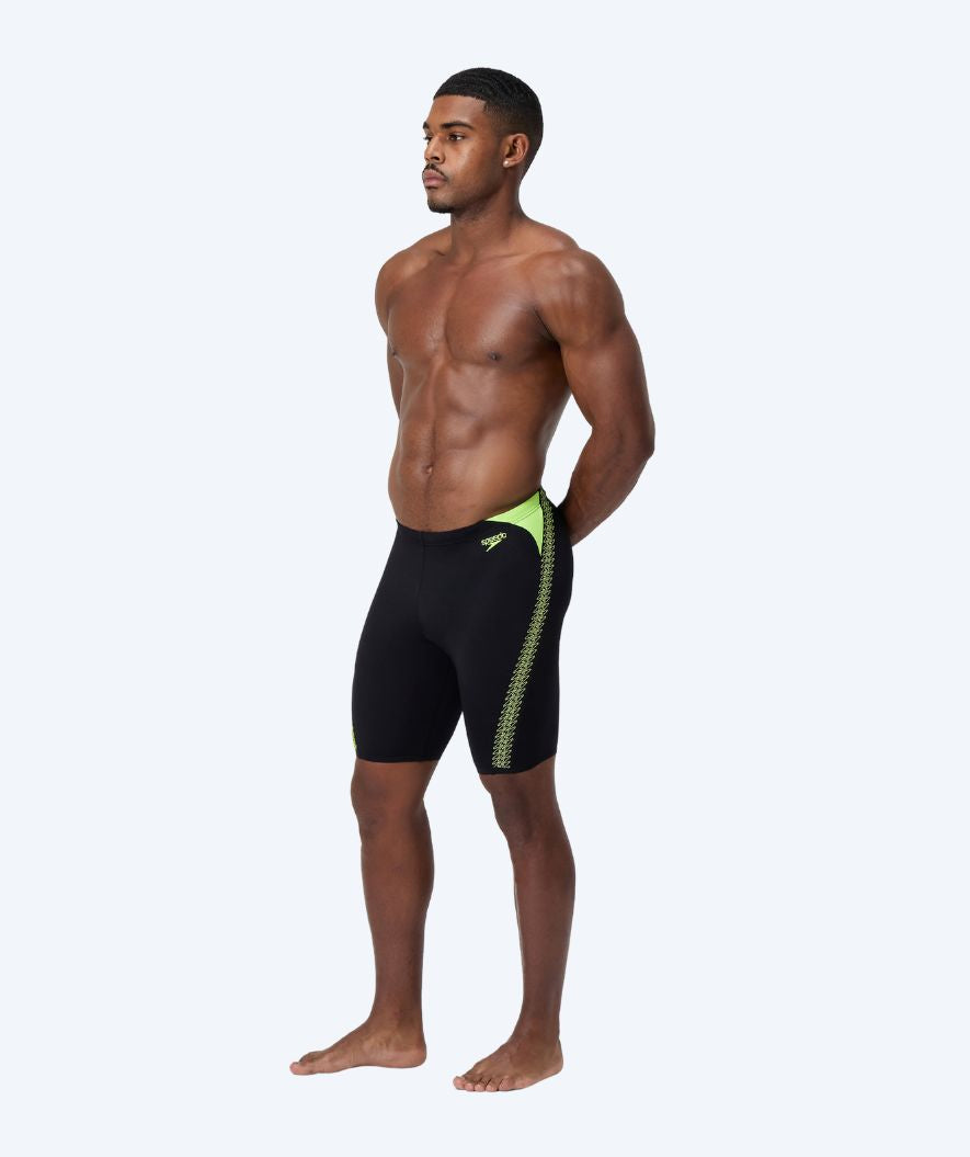 Speedo heren zwemjammer - Hyperboom Splice - Zwart/Geel