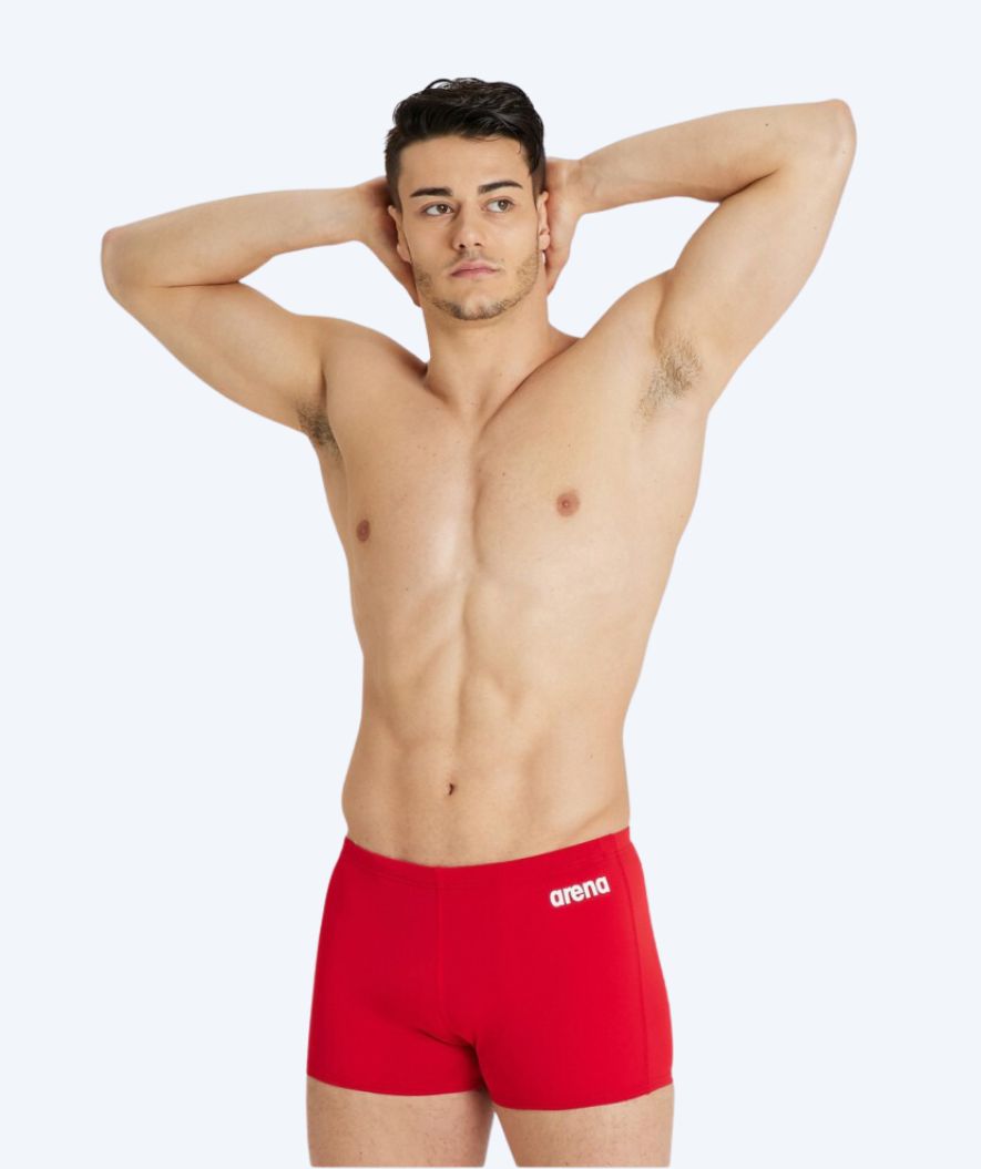 Arena zwemboxers voor mannen - Team Solid - Rood