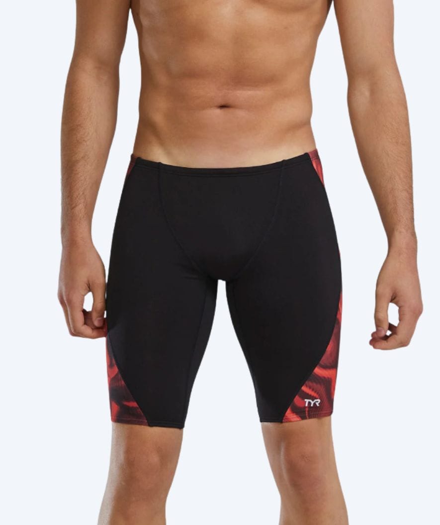 TYR zwemjammer voor mannen - Blade Splice Waveform - Zwart/rood