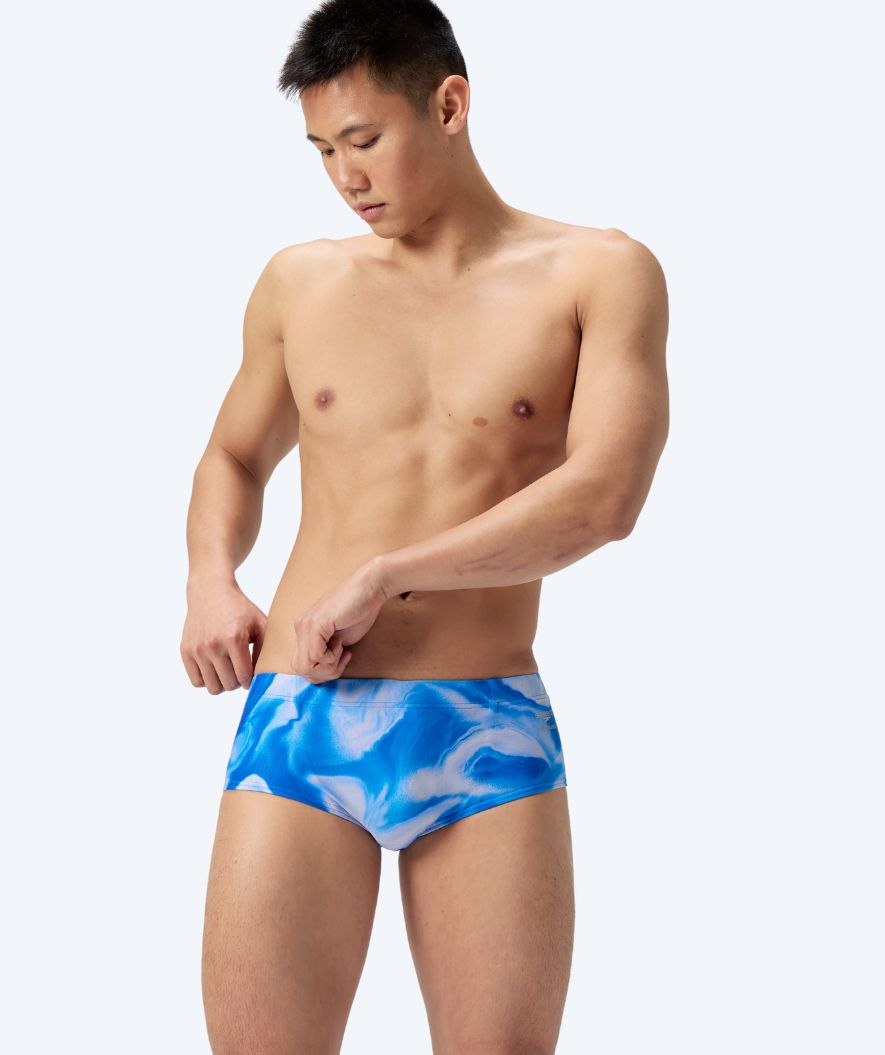 Speedo zwemboxers voor mannen - ML Printed - Lichtblauw/wit