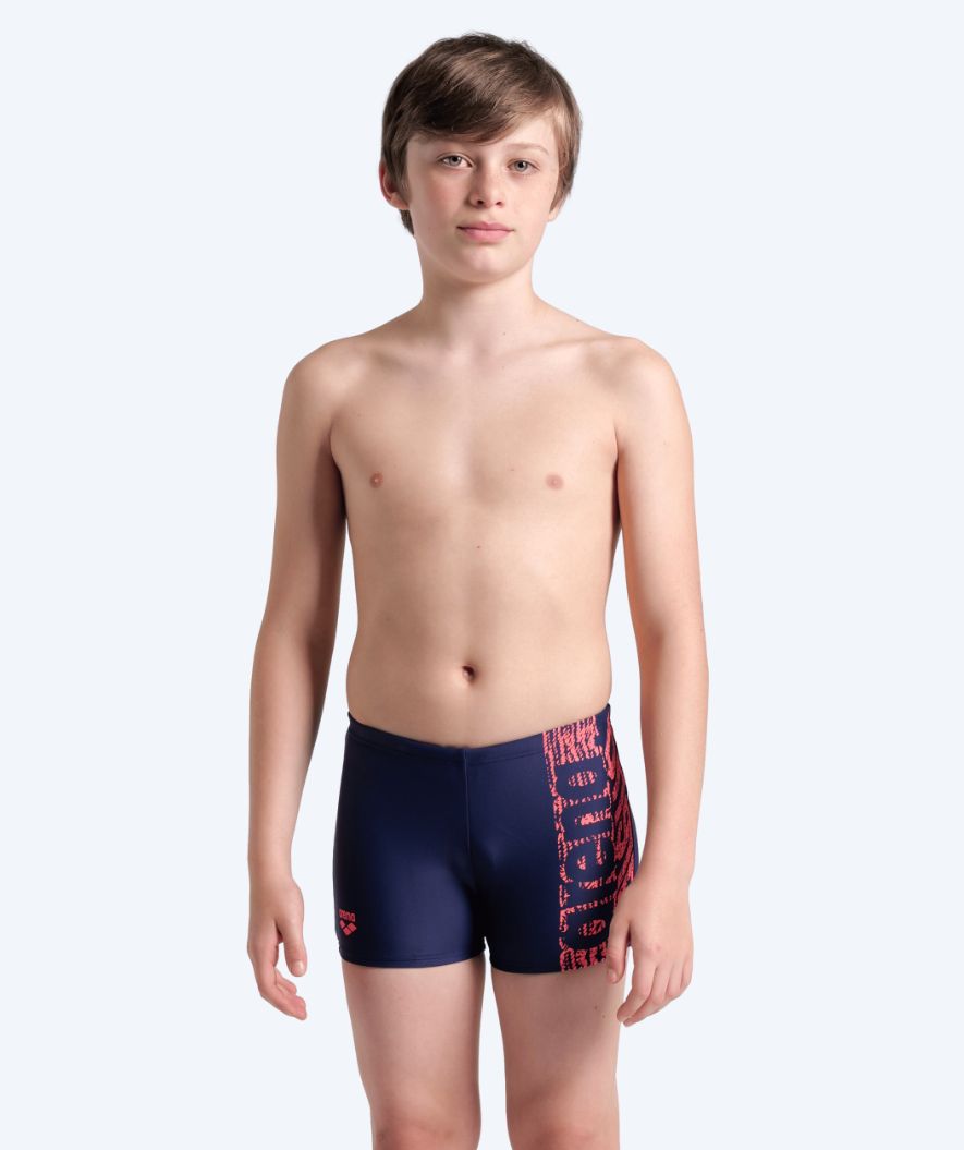 Arena jongens zwemboxers - Shaking - Donkerblauw/Rood