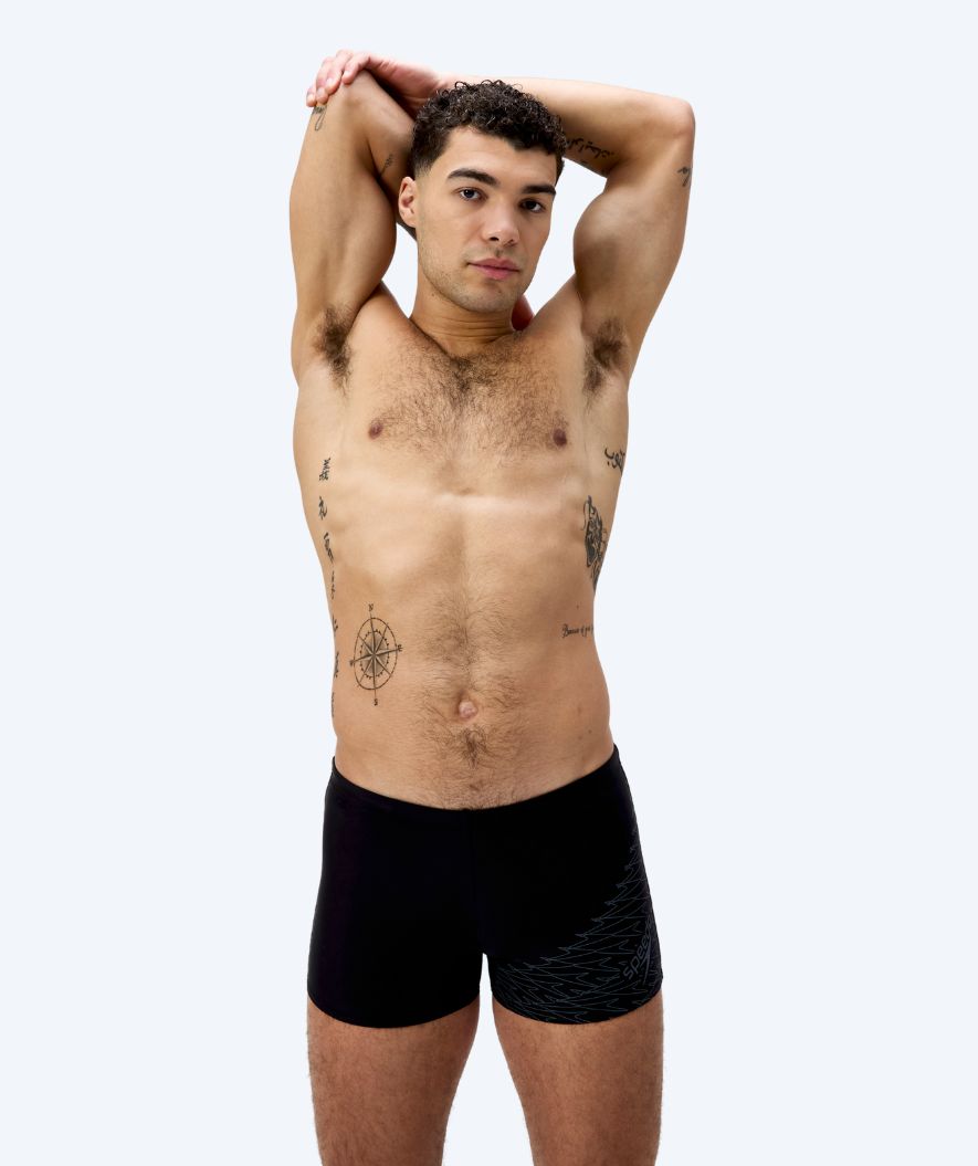 Speedo zwemshorts voor mannen - Medley Logo - Zwart/donkergrijs