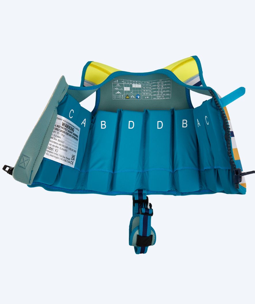 Konfidence kind zwemvest (2-12) - Original - Geel/blauw