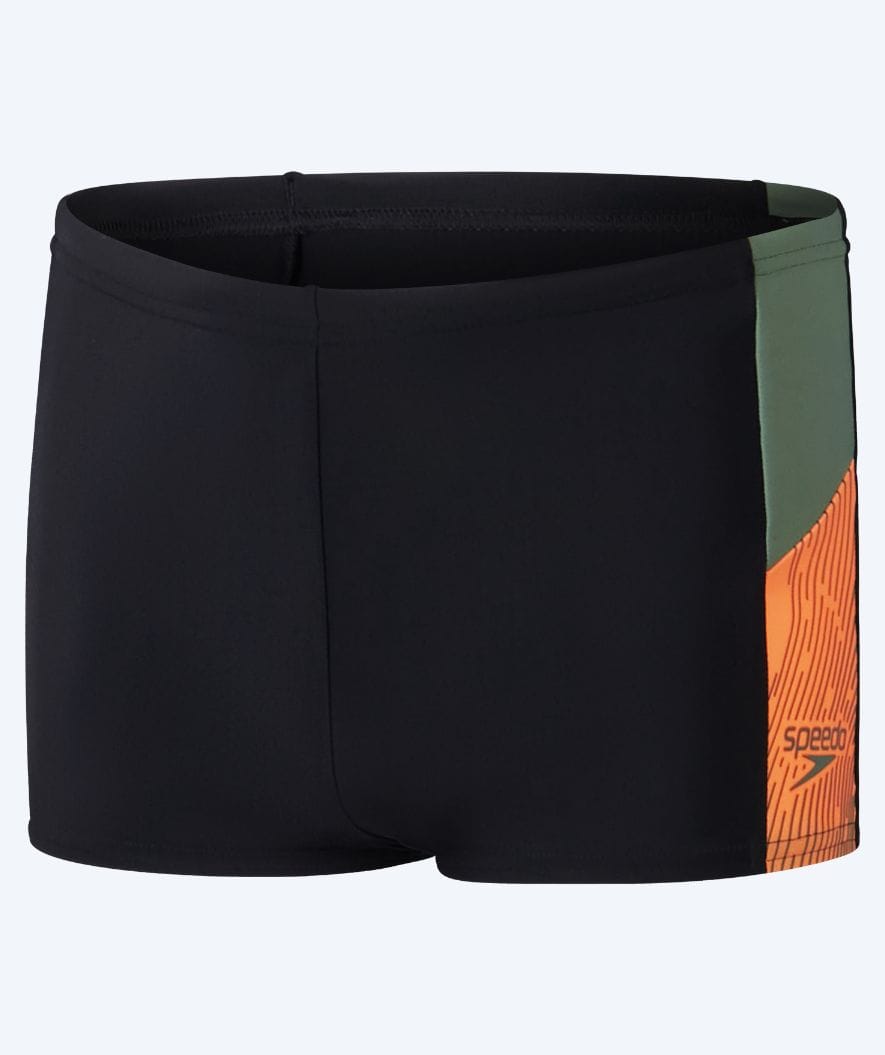 Speedo jongens zwemboxers - Dive - Zwart/Oranje