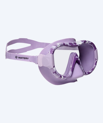 Watery duikbril voor volwassenen (vanaf 12 jaar) - Rudder Camo - Paars