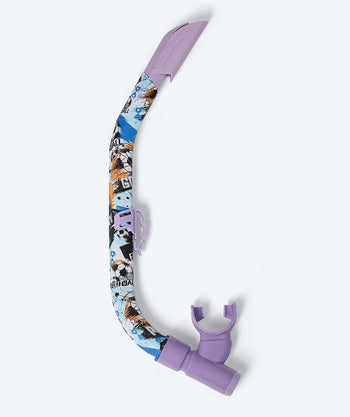 Watery snorkel voor junior (8-15) - Riku Camo - Paars