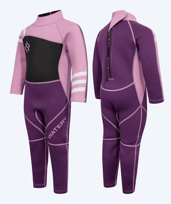 Watery wetsuit voor kinderen - Electra (2.2mm) - Paars/lichtroze