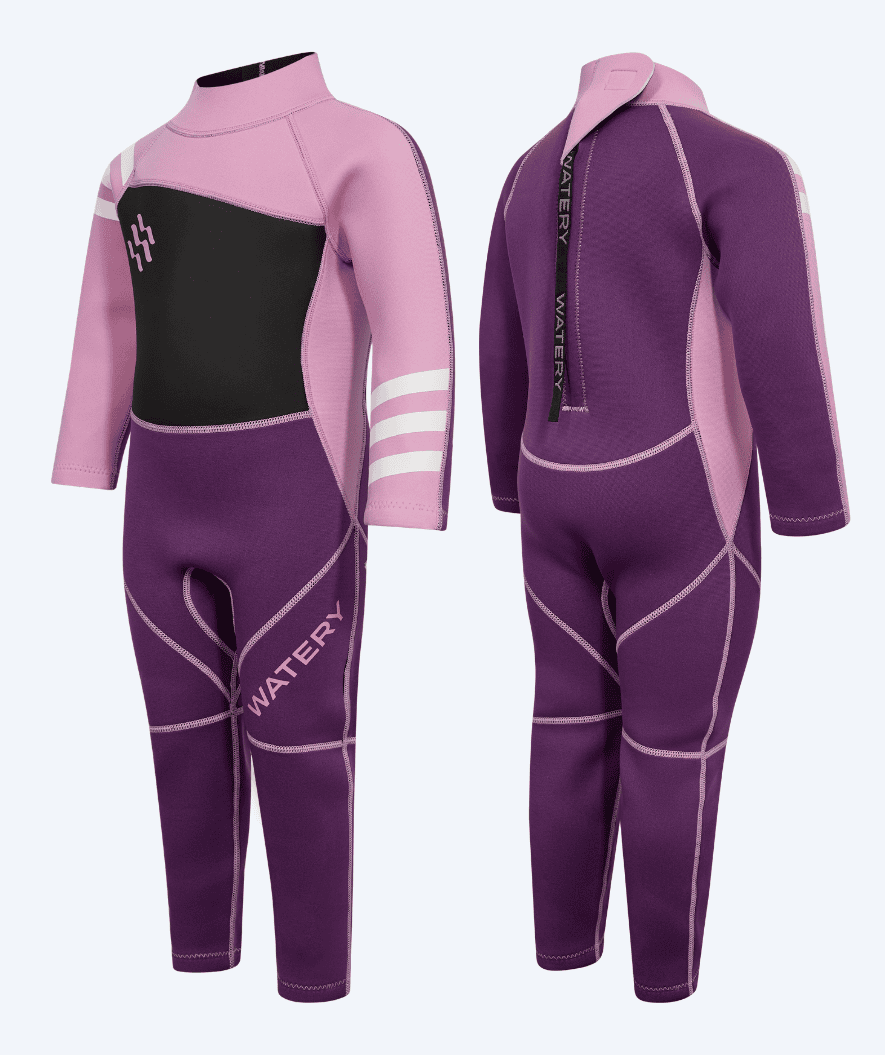 Watery wetsuit voor kinderen - Electra (2.2mm) - Paars/lichtroze
