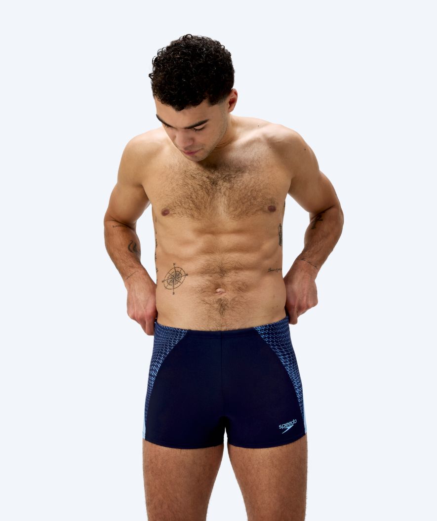 Speedo zwemshorts voor mannen - Endurance Max Splice - Donkerblauw/blauw