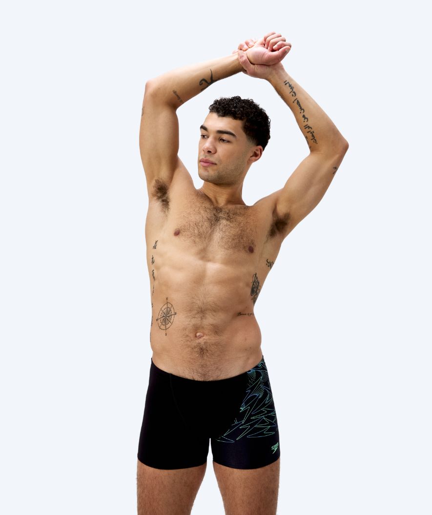 Speedo zwemshorts voor mannen - Hyperboom V-Cut - Zwart/groen