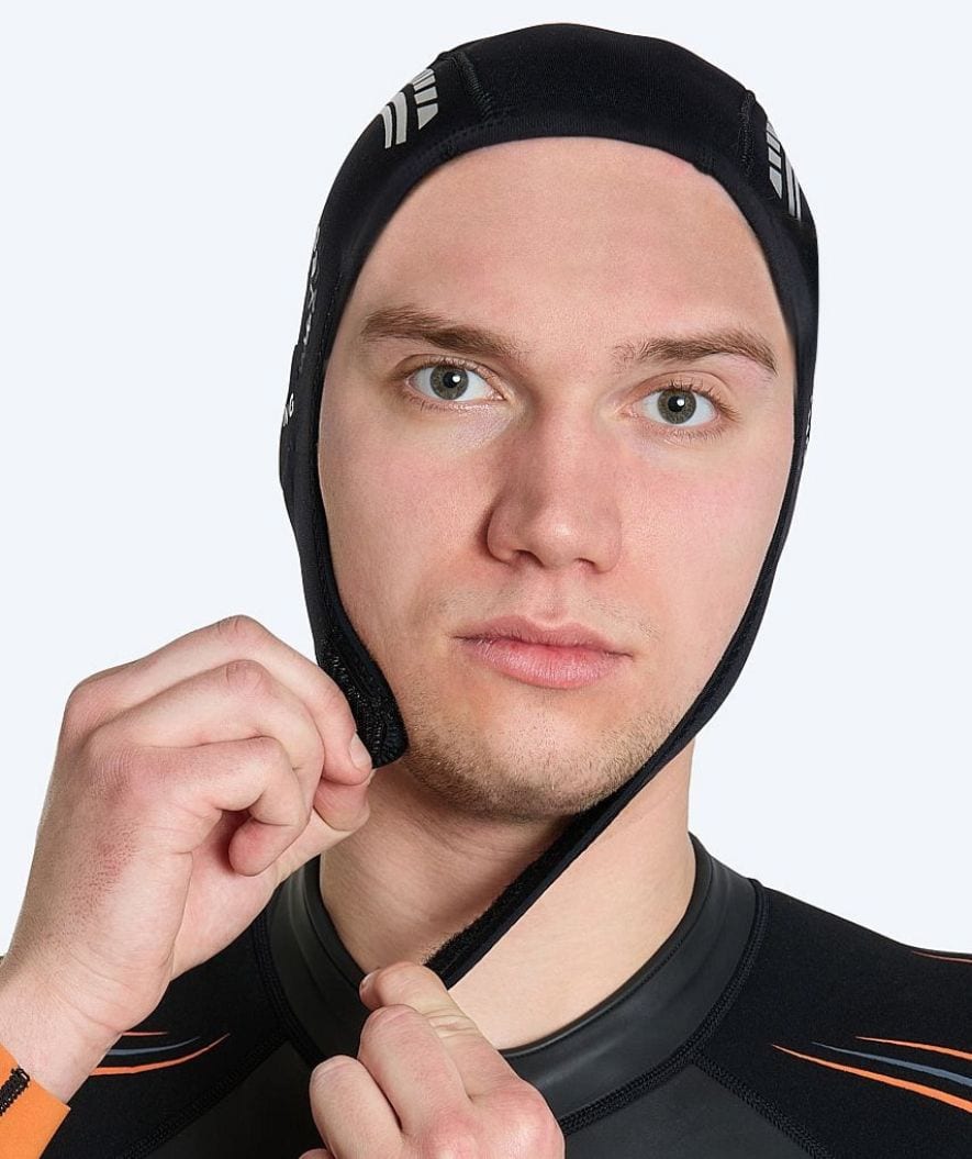 Watery neopreen cap - Reptile (3mm) - Zwart