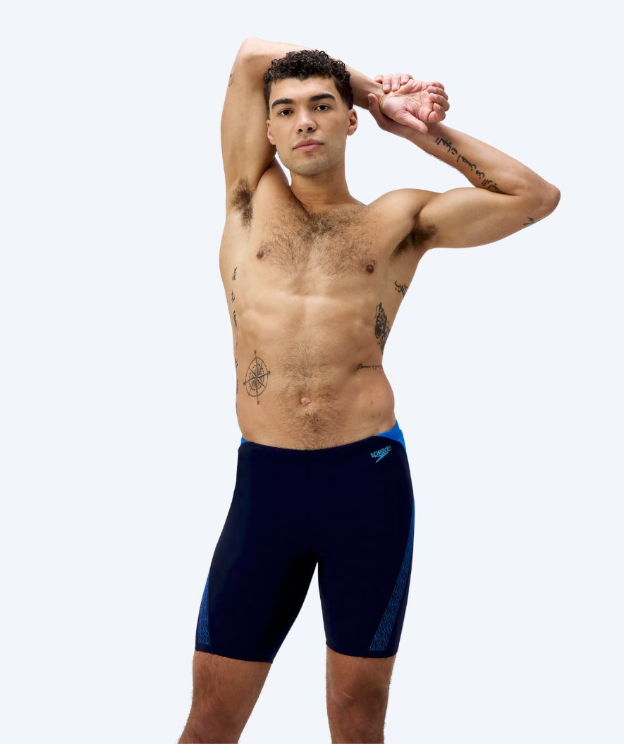 Speedo zwemjammer voor mannen - Hyperboom Splice - Donkerblauw/blauw