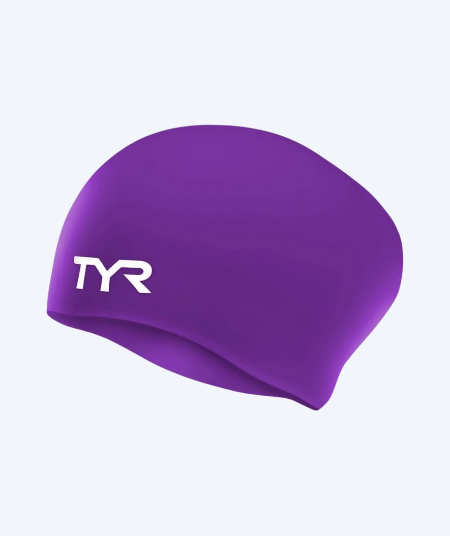 TYR badmuts voor lang haar - Silicone - Paars
