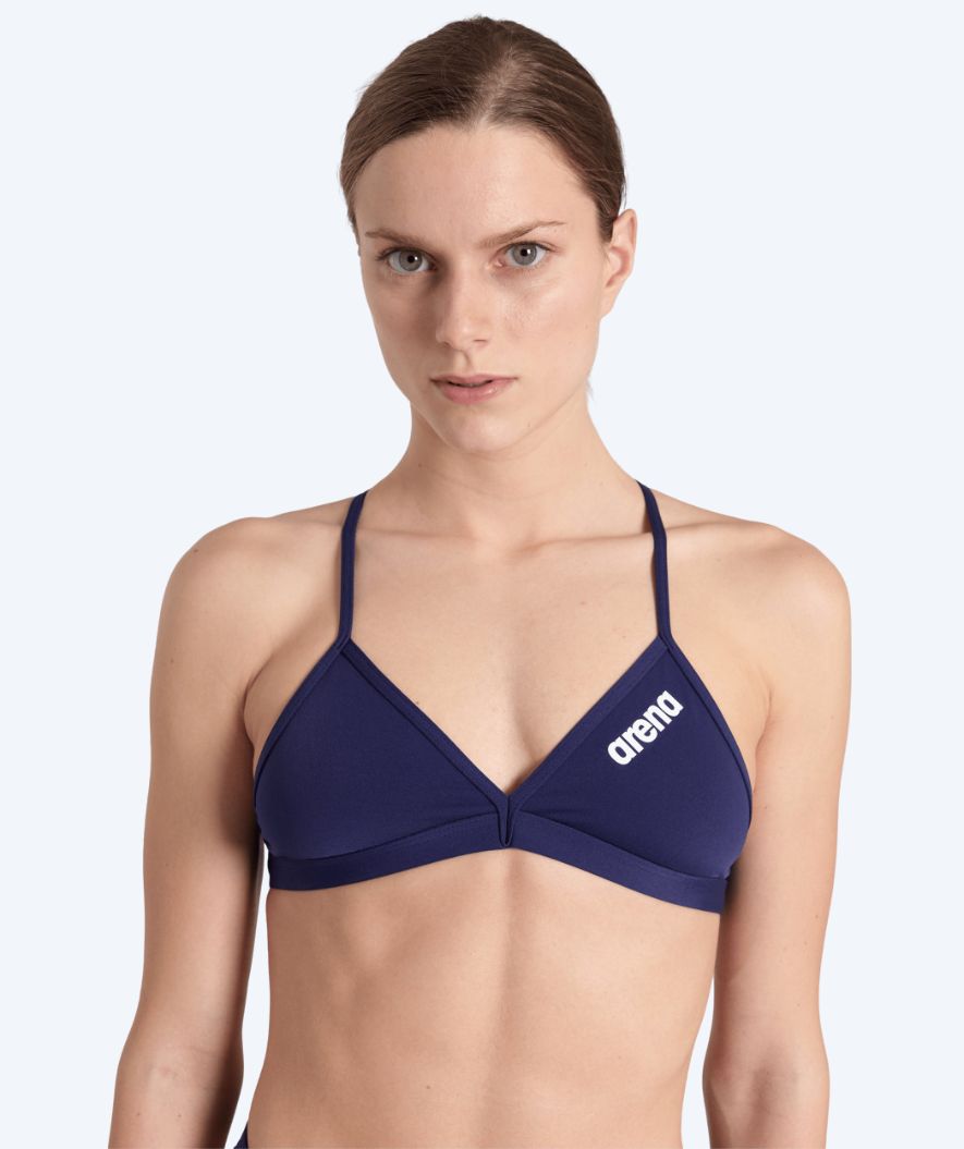 Arena dames bikini top - Solid Tie Back - Donkerblauw