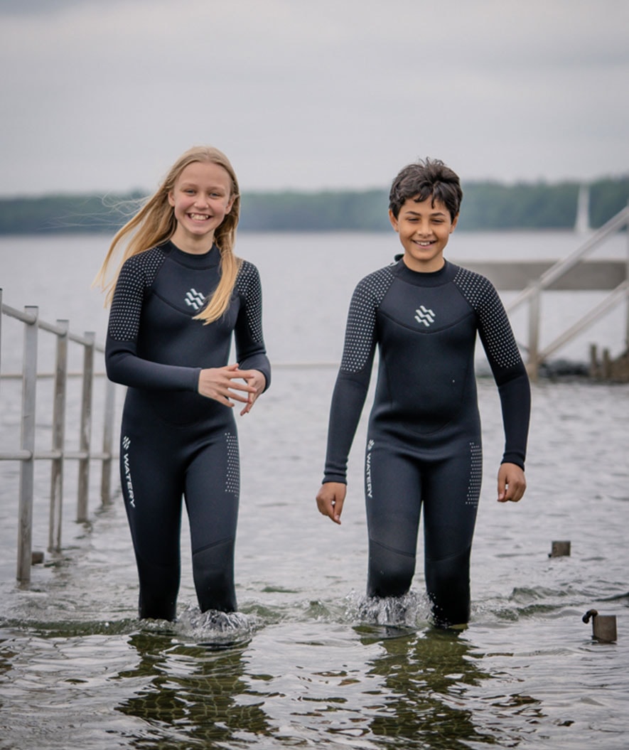 Watery kind wetsuit - Hedgehog (3mm) - Zwart