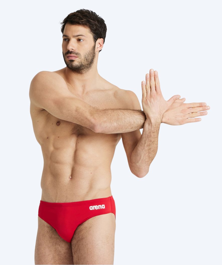 Arena zwemslip voor mannen - Team Solid - Rood