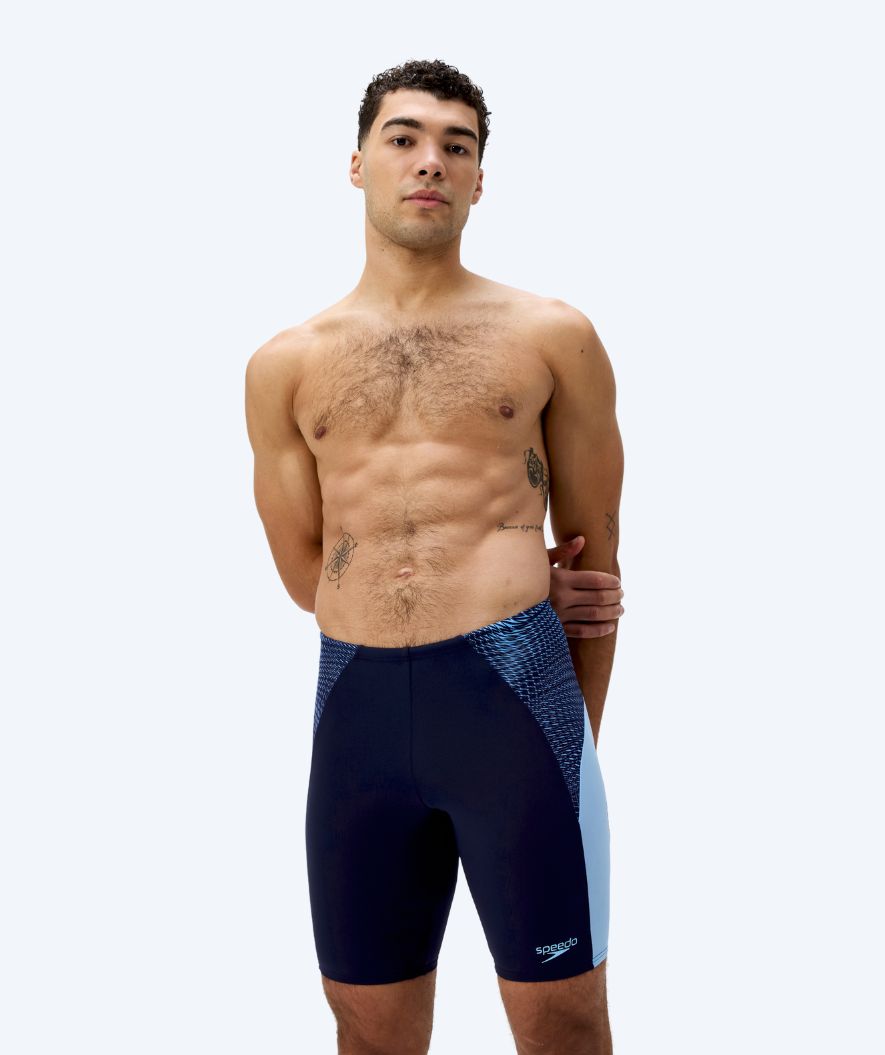 Speedo zwemjammer voor mannen - Endurance Max Splice - Donkerblauw/lichtblauw