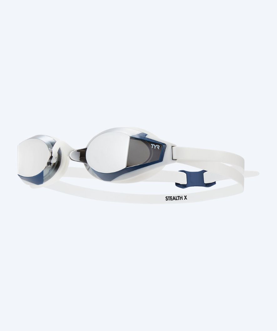 TYR zwembril - Stealth X Mirrored - Wit/zilver
