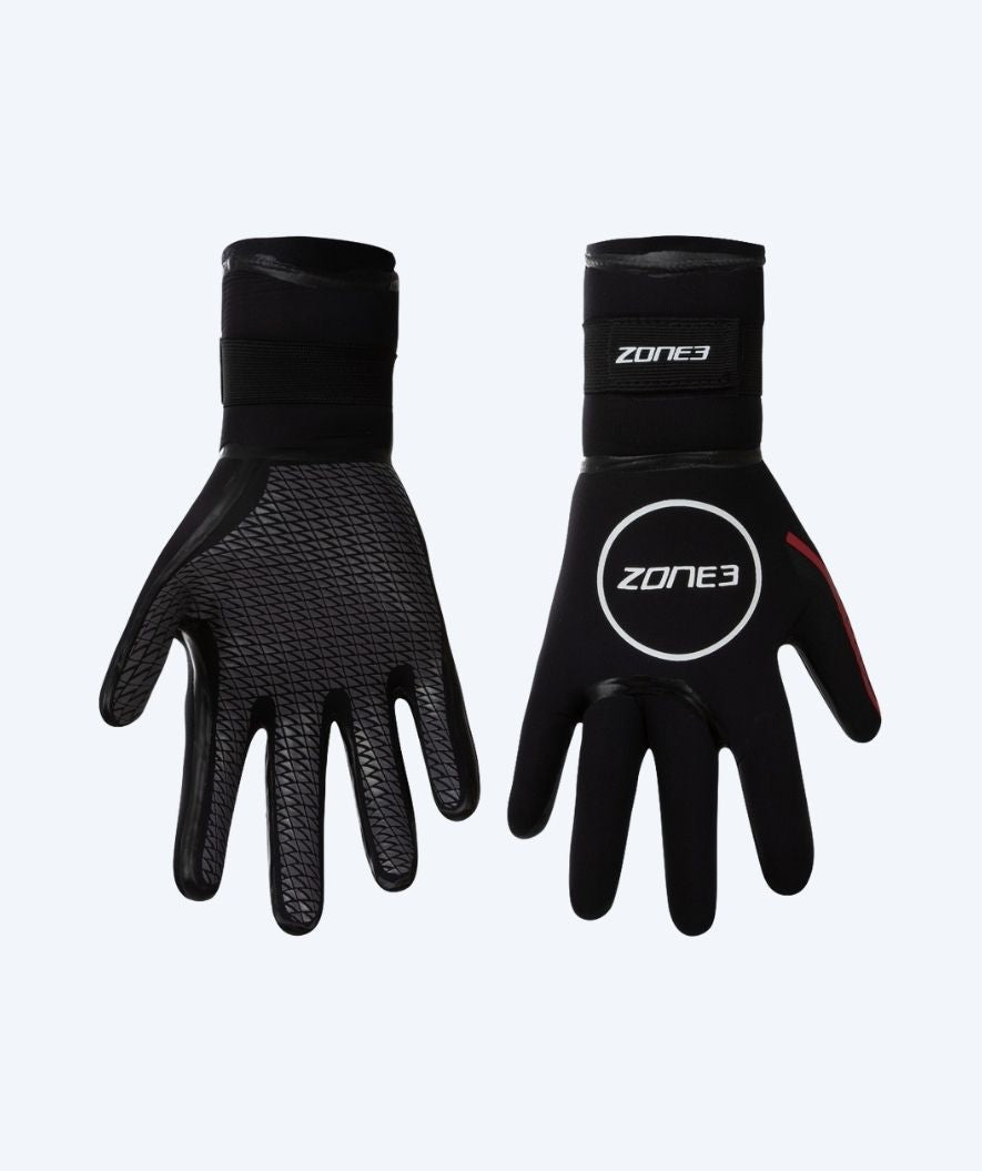 ZONE3 neopreen handschoenen - Heat-Tech (3.5mm) - Zwart/Rood