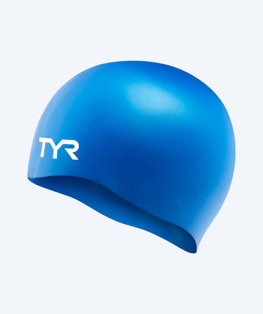 TYR badmuts - Silicone - Blauw