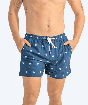 Watery zwemshorts voor mannen - Clifford Eco - Donkerblauw/wit