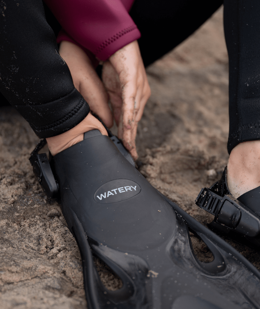 Watery snorkelset voor kinderen - Fisher/Triton - Lichtblauw