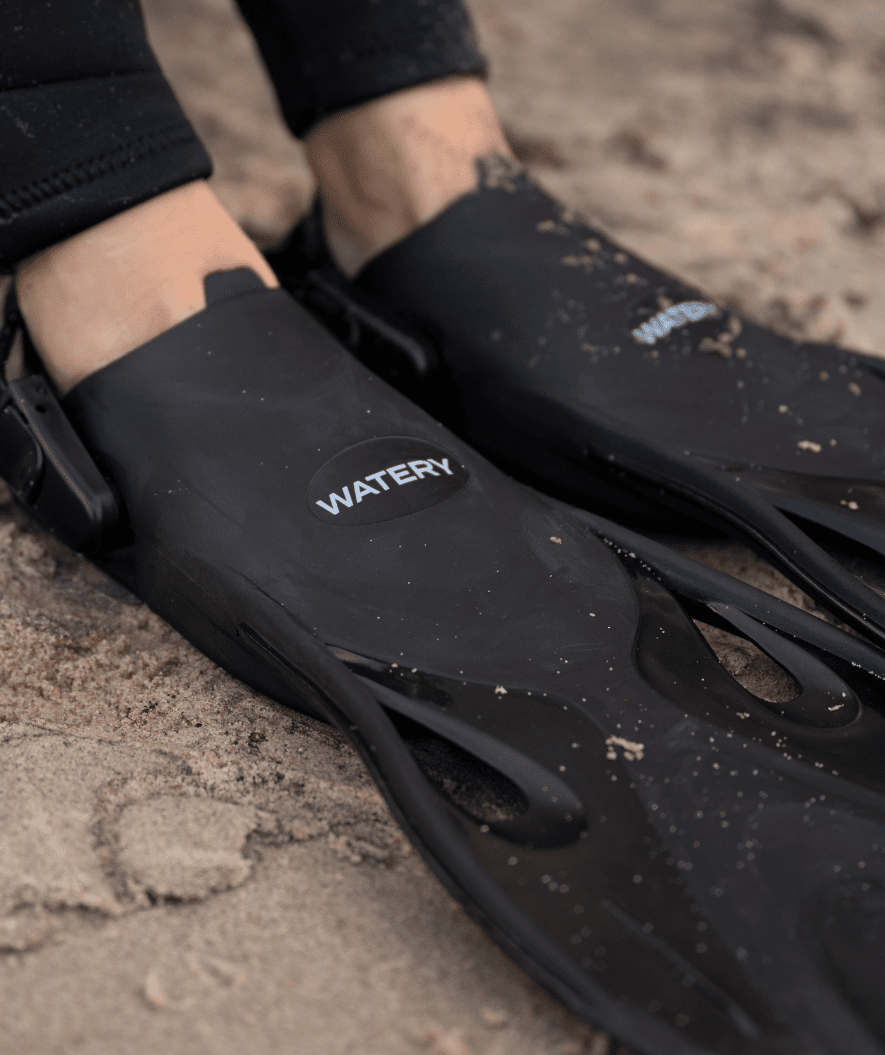 Watery korte zwemvinnen - Fisher - Zwart