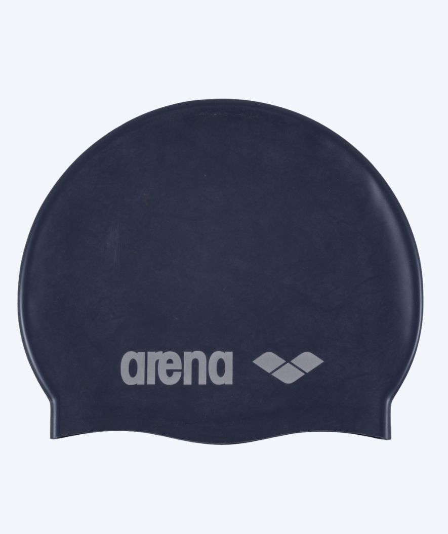 Arena junior badmuts (6-12) - Classic Silicone - Donkerblauw/grijs