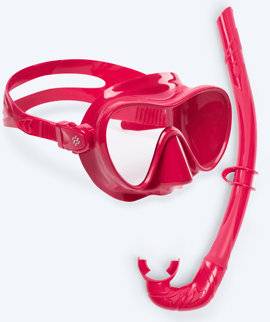 Watery Combo snorkelset voor volwassenen - Cliff - Rood