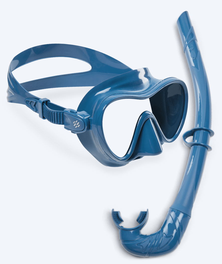 Watery Combo snorkelset voor volwassenen - Cliff - Blauw