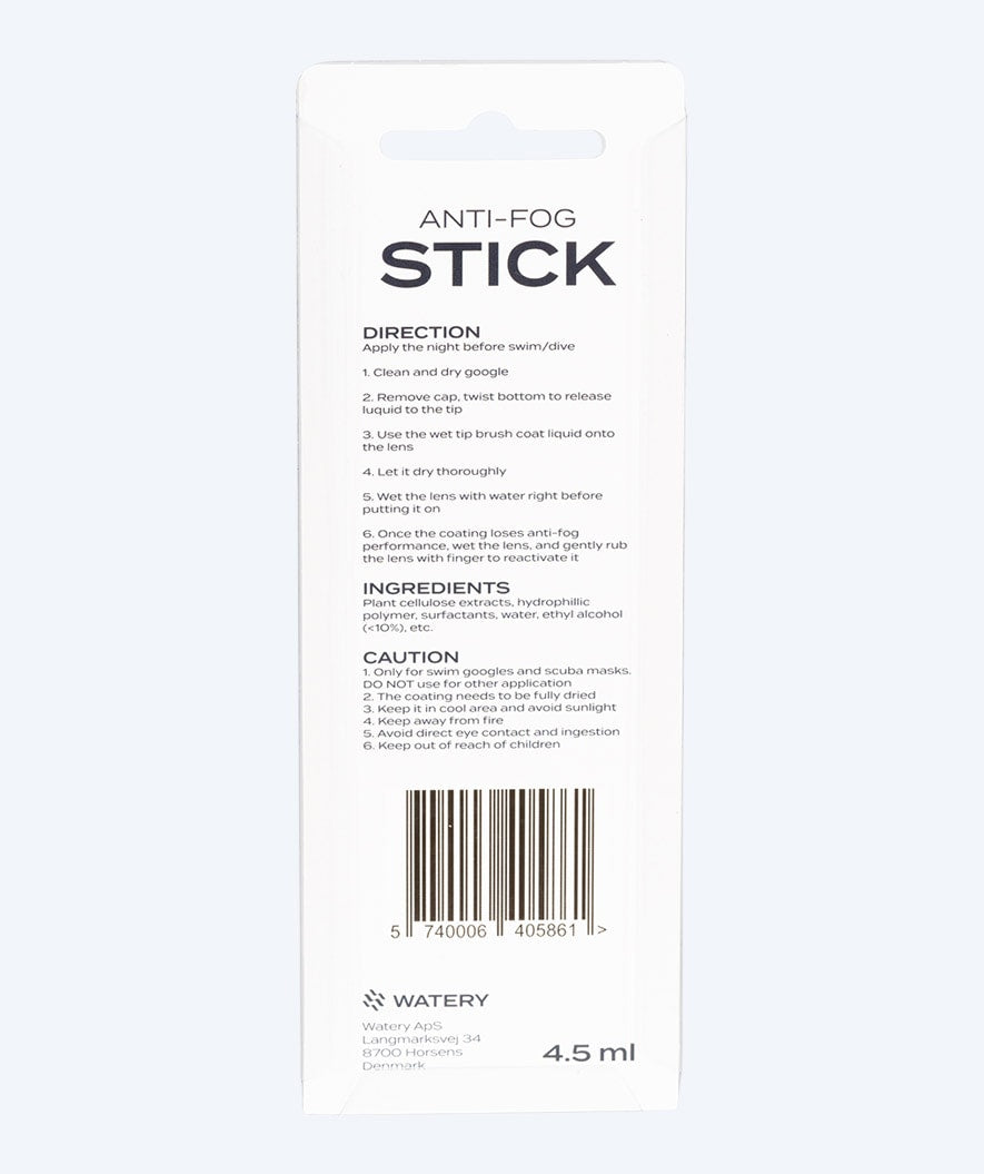 Watery anti-condens stick zwembril