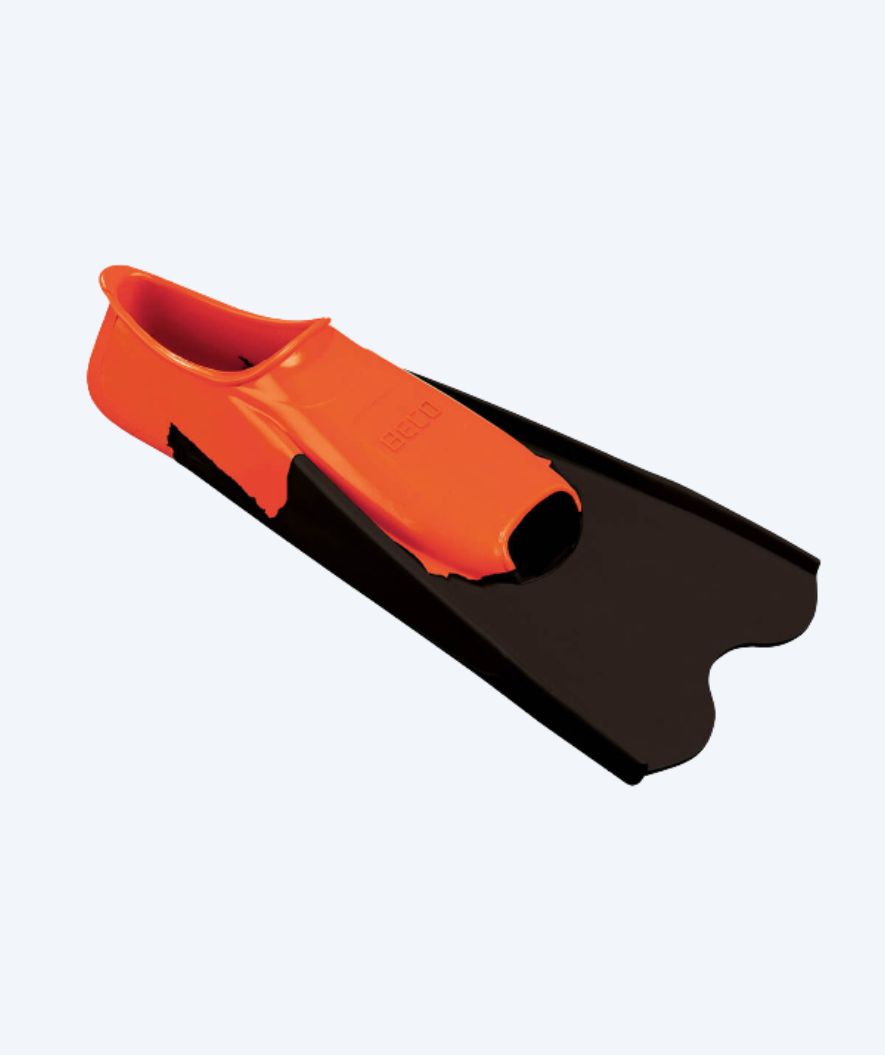 Beco zwemvliezen - Rubber Short Fins - Zwart/oranje