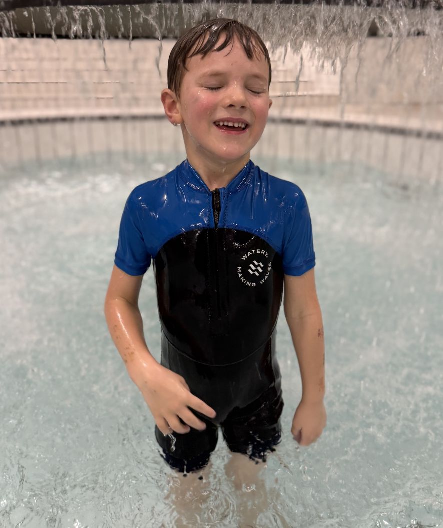 Watery kind UV wetsuit - Calypso Shorty - Donkerblauw