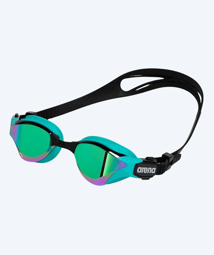Arena zwembril - Cobra Tri SWIPE - Zwart/turkoois (Mirror lens)