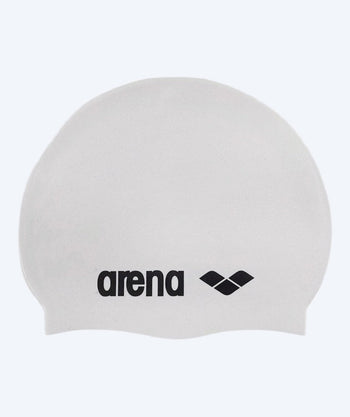 Arena badmuts - Classic Silicone - Wit/zwart